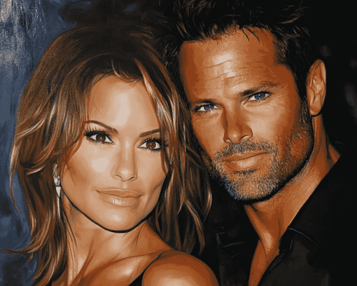 Brooke Burke and David Charvet Celebrity Diamond Painting