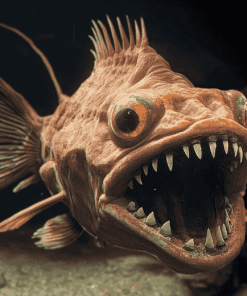 Brown Anglerfish Diamond Painting