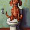 Brown Dog Cartoon Diamond Painting