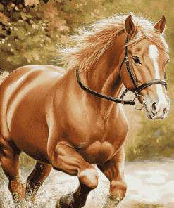 Brown Welsh Pony Horse Diamond Painting