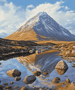 Buachaille Etive Mor Scenic Mountain Diamond Painting