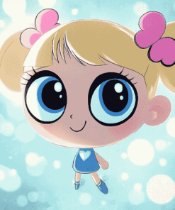 Bubbles Powerpuff Anime Diamond Painting