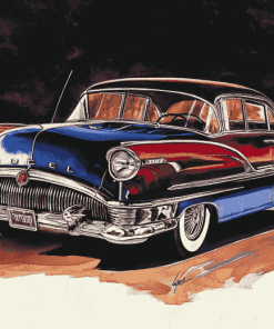 Buick Engine Car Diamond Painting