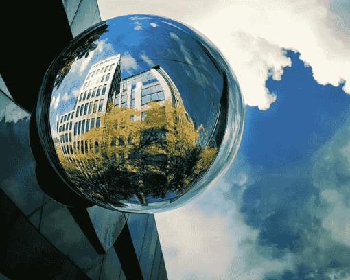 Building Glass Globe Reflections Diamond Painting