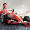 Button Racing Legend Diamond Painting