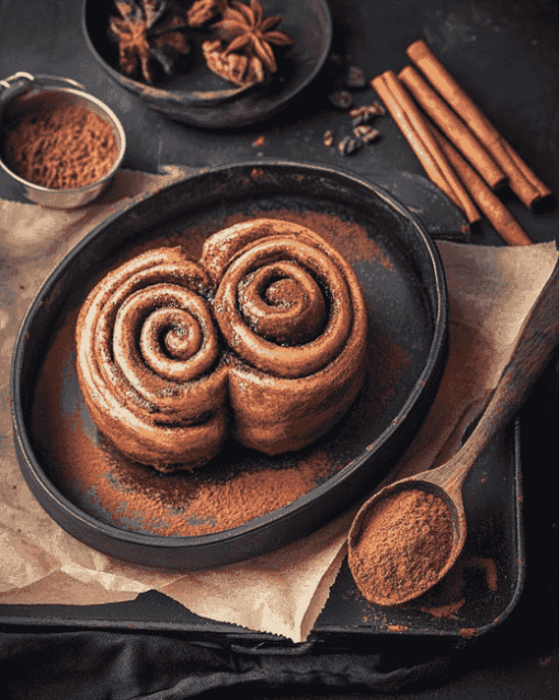 Cacao Cinnamon Roll Delight Diamond Painting