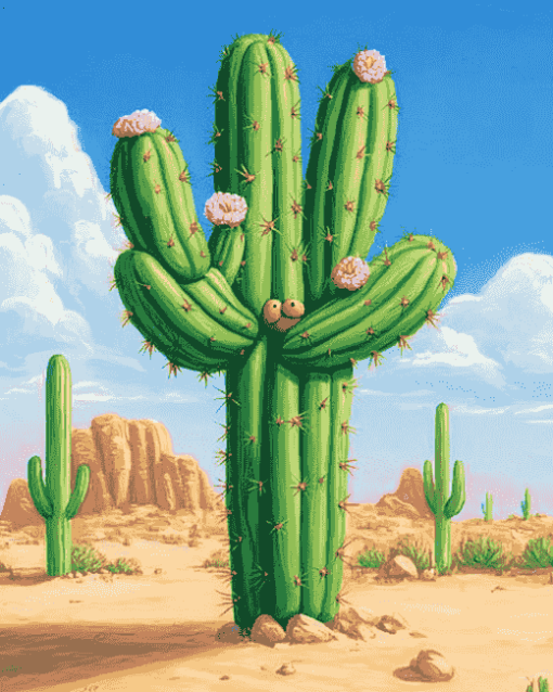 Cactuar Animation Diamond Painting