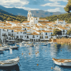 Cadaques Scenic Port Diamond Painting