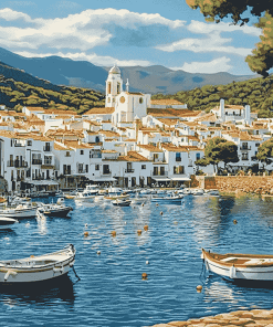 Cadaques Scenic Port Diamond Painting