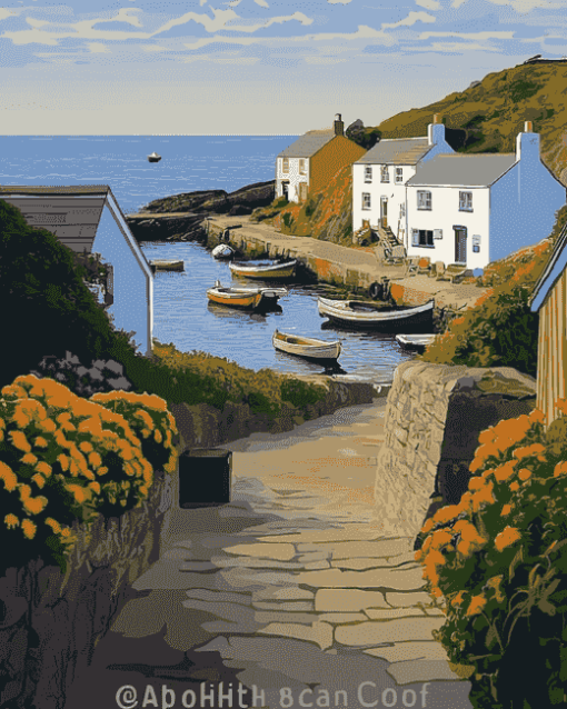 Cadgwith Cove Scenic Diamond Painting