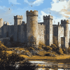 Caernarfon Castle Diamond Painting