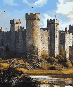 Caernarfon Castle Diamond Painting