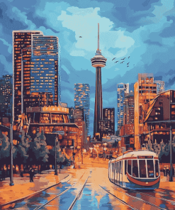 Calgary Cityscape Diamond Painting