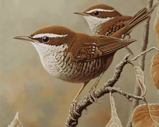 California Wren Birds Diamond Painting