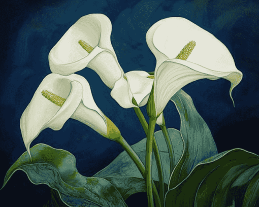 Calla Lilies Charles Flowers Diamond Painting