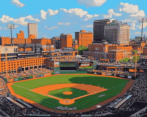 Camden Yards Stunning Stadium Diamond Painting