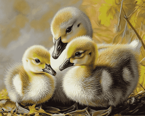 Canada Geese Flock Diamond Painting