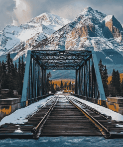 Canmore Mountain View Diamond Painting