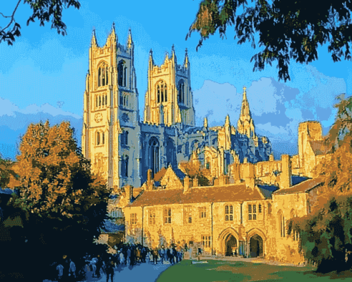 Canterbury Cathedral England Diamond Painting