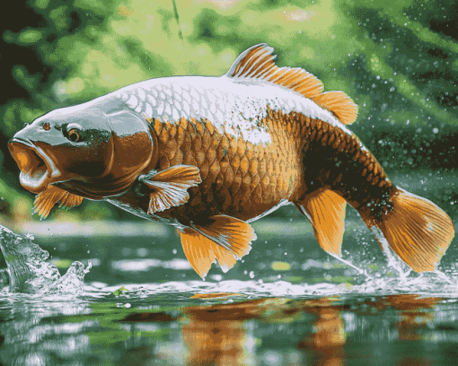 Carp Fishing Serenity Diamond Painting