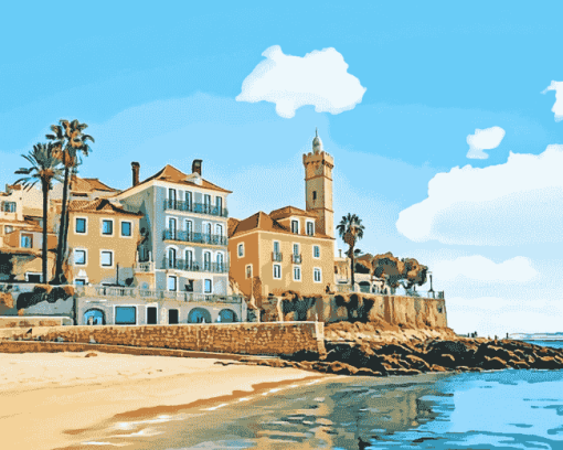 Cascais Seaside Views Diamond Painting