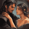 Cassian And Nesta Romance Diamond Painting