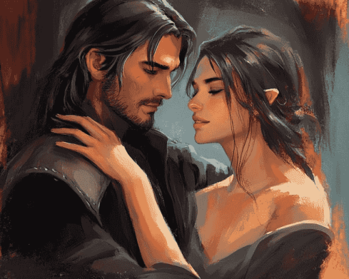 Cassian And Nesta Romance Diamond Painting