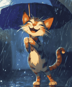 Cat Singing Animation Diamond Painting