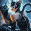 Catwoman Fantasy Diamond Painting