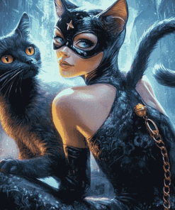 Catwoman Fantasy Diamond Painting