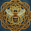 Celtic Bees Mandala by Brigid Ashwood Diamond Painting