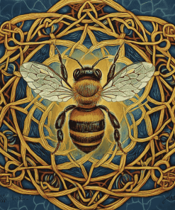 Celtic Bees Mandala by Brigid Ashwood Diamond Painting