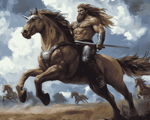 Centaur Fantasy Warrior Diamond Painting