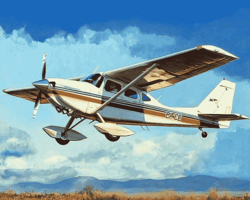 Cessna 182 Airplane Diamond Painting