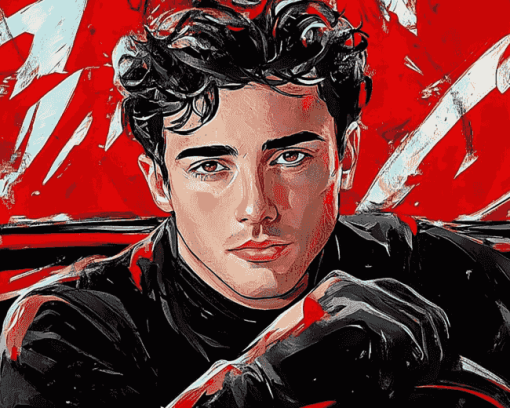 Charles Leclerc Racing Icon Diamond Painting