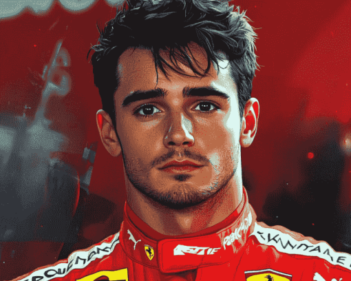 Charles Leclerc Racing Legend Diamond Painting