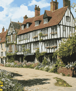 Charming Canterbury Buildings Diamond Painting