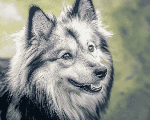 Charming Keeshond Puppy Diamond Painting