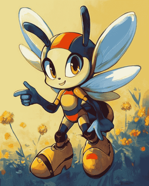 Charmy Bee Sonic Diamond Painting