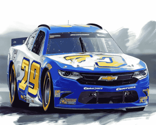 Chase Elliott Famous Racer Diamond Painting