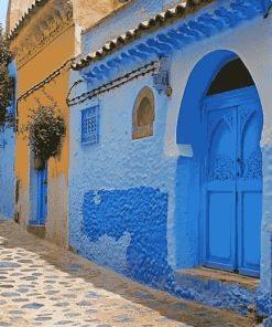 Chefchaouen Blue Door Diamond Painting