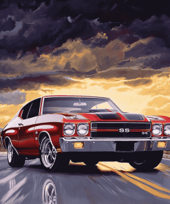 Chevy Chevelle SS Engines Diamond Painting