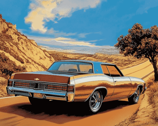 Chevy Monte Carlo Engines Diamond Painting