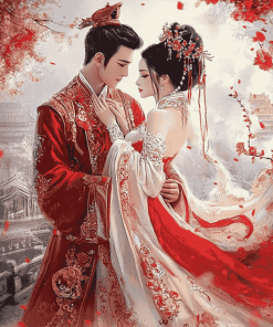 Chinese Lovers Diamond Painting