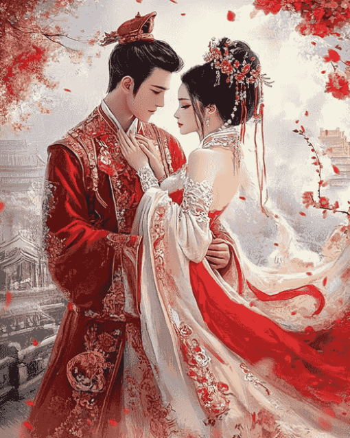 Chinese Lovers Diamond Painting