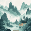 Chinese Mountains Diamond Painting