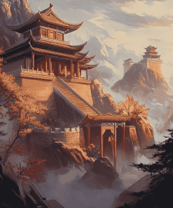 Chinese Palace and Castle Diamond Painting