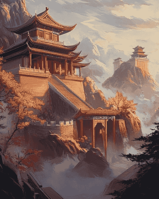 Chinese Palace and Castle Diamond Painting