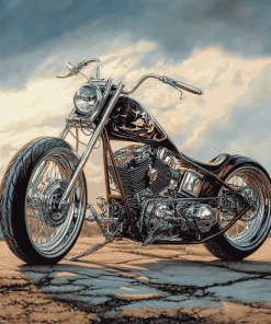 Chopper Motorbike Diamond Painting