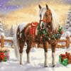 Christmas Horse Magic Diamond Painting